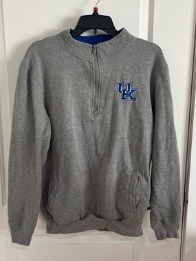 Colosseum UK Grey Men's Half-Zip Pullover